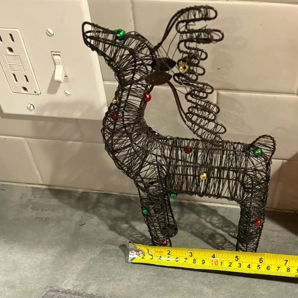 Pier 1 Imports Wire Reindeer EUC